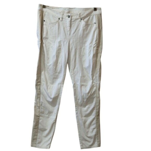 Eileen Fisher Light Pink & Tan Skinny Jeans PM - Picture 1 of 10